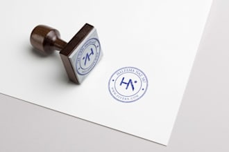 design your realistic stamp or seal logo asap