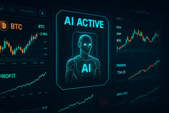code an ai powered crypto trading bot, profitable trading bot