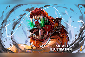 draw cover book illustration and story book illustration