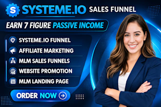 systeme io mlm sales funnel, affiliate recruitment funnel, systeme io website