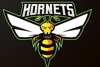 do professional modern hornet logo design