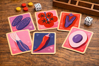 unique artwork for board games and card games