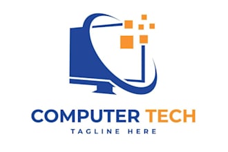 design beautiful computer logo with free revisions