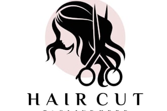 do professional hair salon logo design