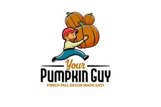design pumpkin concierge delivery service company logo