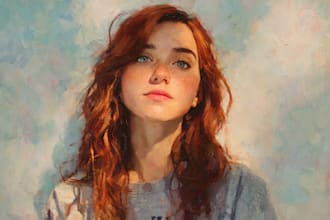 do oil painting portrait and illustrations digitally