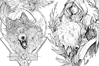 make custom tattoo designs in line art