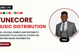upload, submit and distribute your music to digital stores via tunecore
