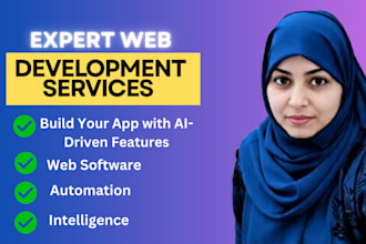 develop web application, software, app and will integrate ai