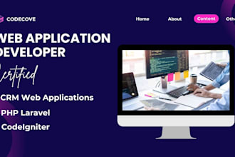 develop web app, admin panel, CRM using PHP laravel