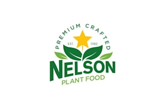 design natural organic plant food logo
