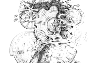 create a detailed pen and ink illustration