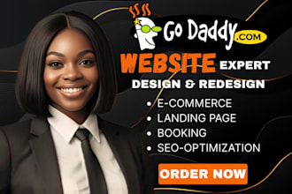 develop godaddy website design godaddy website redesign godaddy website
