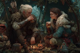 make dnd character, fantasy character, dnd party