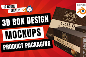 create 3d packaging mockups using blender
