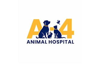 design modern warm fun local veterinary clinic logo