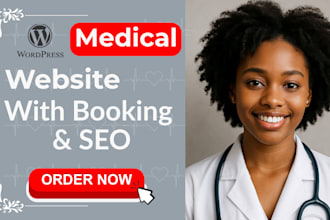 design medical or clinic website with online booking and services