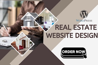 design real estate website for property listings and agent profiles