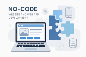build a professional nocode website  web app development