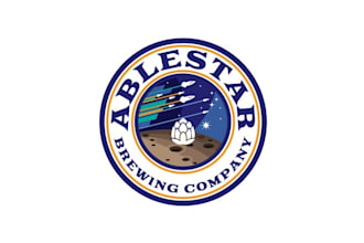 design wonderful brewery logo space age visions