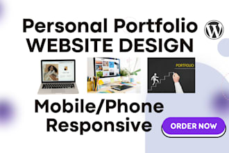 design personal portfolio website for freelancers or creatives