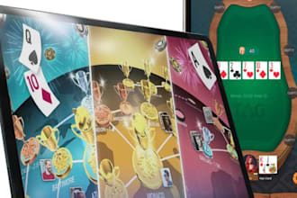 develop online multiplayer poker, card nft metaverse game blackjack crypto game