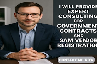 provide expert consulting for government contracts and sam vendor registration