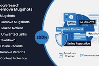 remove, delete and takedown harmful content on google post, blog post, mugshots