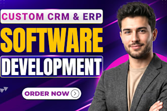 develop custom crm, erp, lms, saas web application as software developer