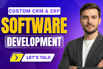 be software developer, develop ai web application, crm, erp, lms, booking, saas