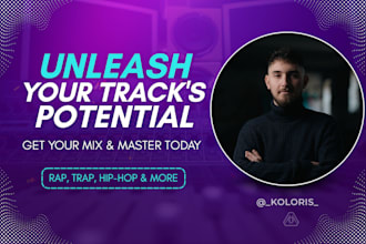 do a clean, loud and punchy industry level mix and master