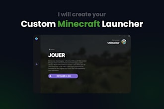 create a custom minecraft launcher