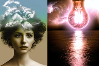 retouch, manipulate photos and do photo composites