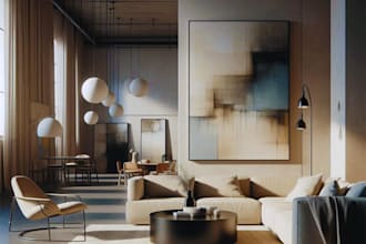 interior design and realistic 3d rendering