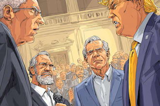 create a political cartoon or illustration