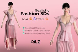 create high quality fashion 3d designs and renders using clo3d