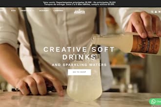 design private label energy drink beverages store soft drink shopify store