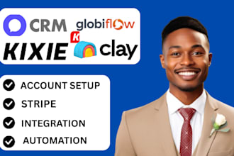 clay crm kixie crm globiflow dubsado 17hats account setup docusign booking setup