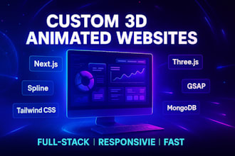 design and create a custom 3d animated website for your business