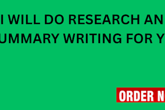 do research and summary writing for you