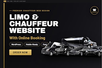 build a professional limo and chauffeur website with booking system