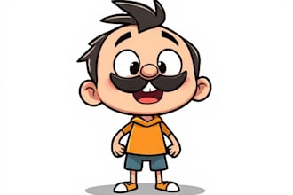 create illustration vector graphic cartoon character