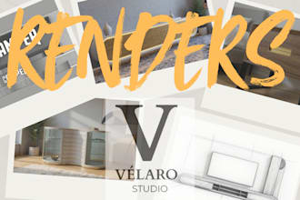 create photorealistic 3d  interior and furniture renders