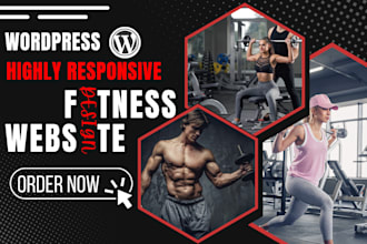 design fitness coach or gym website with class schedule and plans