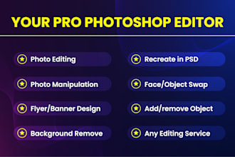 cleanup, edit, retouch, manipulation, adjust and fix your photos in photoshop