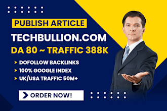write and publish premium guest post on techbullion and high da post