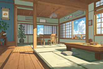 do anime background and environment art
