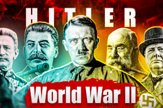 professionally design documentary and history thumbnail