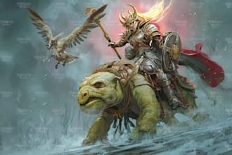 paint fantasy illustration and concept art