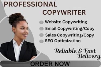 do website copywriting and sales page